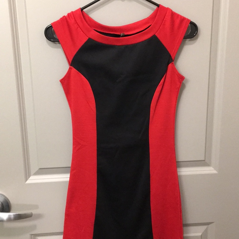 Black and Red Tight Dress